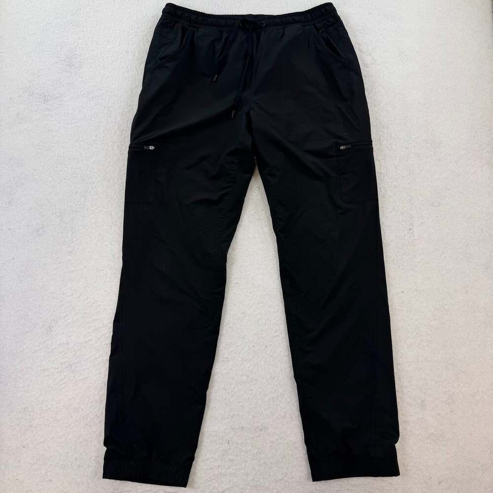 Eddie Bauer Pants Women's Black Jogger Fleece Lined Cargo Utility Outdoor Sz 10